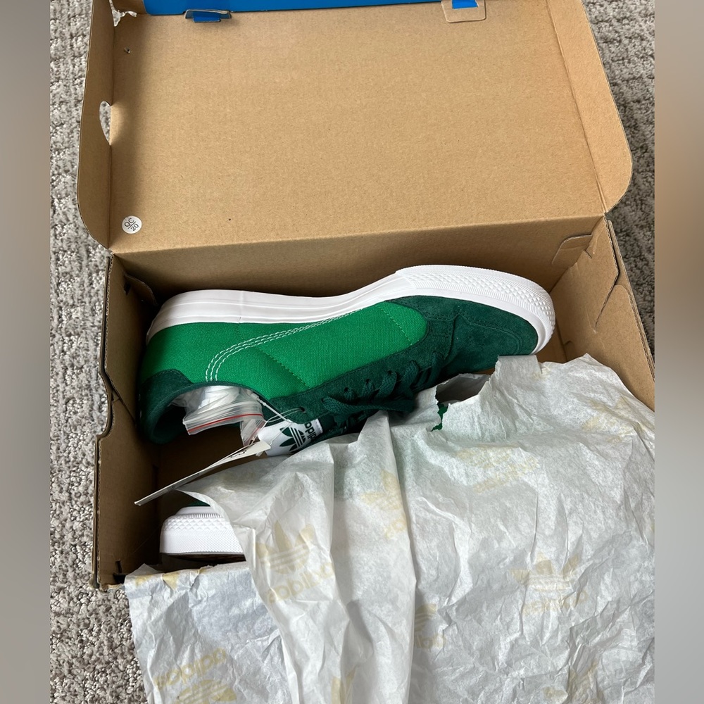 Adidas Originals Continental Vulc Sneaker Green Suede size men’s 8 / women’s 10 - Picture 4 of 9